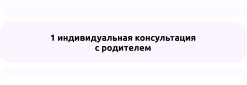 1 индивидуальная консультация с родителем